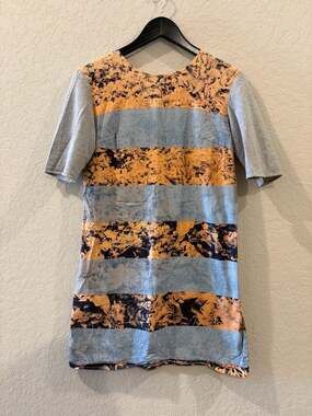 Pipit Women's Short Sleeve Tunic Dress with Abstract Print Size 1